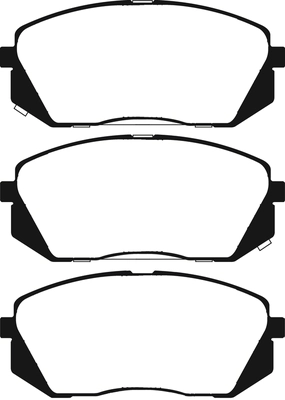Brake Pad Set, disc brake (PLU2458)
