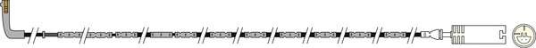 Warning Contact, brake pad wear (AWL341)