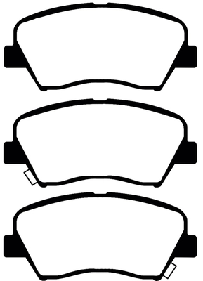 Brake Pad Set, disc brake (PLU2272)