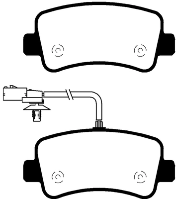 Brake Pad Set, disc brake (PLU2131)