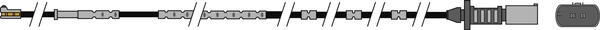 Warning Contact, brake pad wear (AWL310)