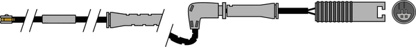 Warning Contact, brake pad wear (AWL190)