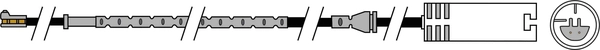 Warning Contact, brake pad wear (AWL303)