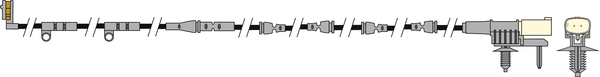 Warning Contact, brake pad wear (AWL321)
