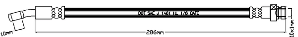 Brake Hose (ABH1216L)