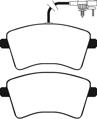 Brake Pad Set, disc brake (PLU2234)