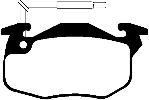 Brake Pad Set, disc brake (PLU393)