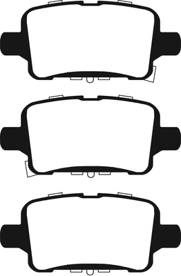 Brake Pad Set, disc brake (PLU2308)