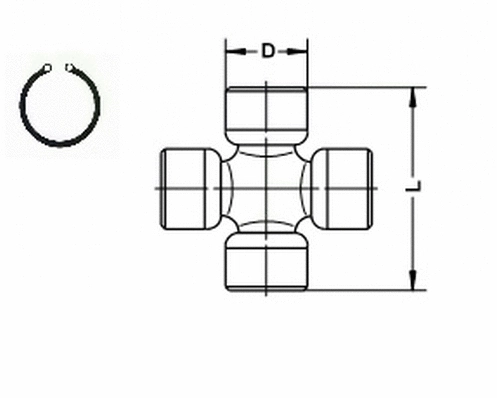Joint, propshaft (U 080)