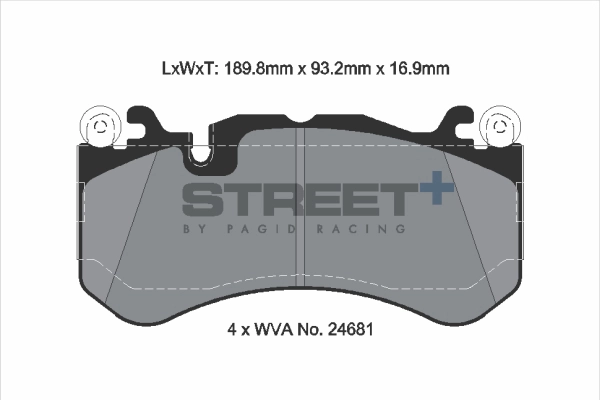 Brake Pad Set, disc brake (T8086SP2001)