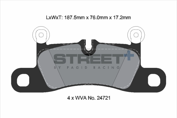 Brake Pad Set, disc brake (T8091SP2001)