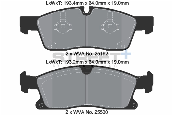 Brake Pad Set, disc brake (T8112SP2001)