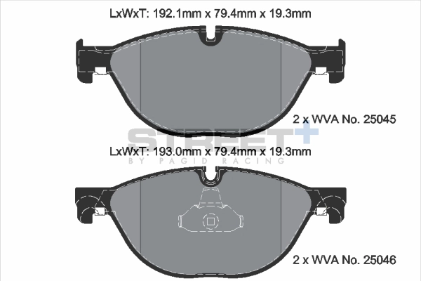 Brake Pad Set, disc brake (T8106SP2001)