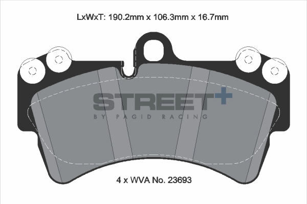 Brake Pad Set, disc brake (T8038SP2001)