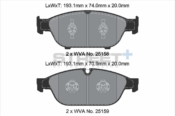 Brake Pad Set, disc brake (T8109SP2001)