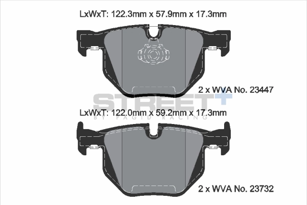 Brake Pad Set, disc brake (T8031SP2001)
