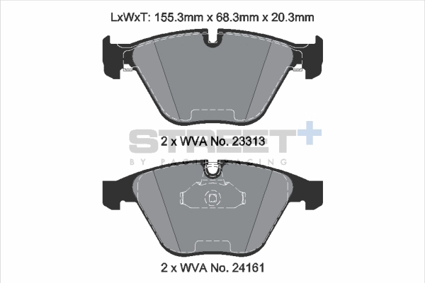 Brake Pad Set, disc brake (T8169SP2001)
