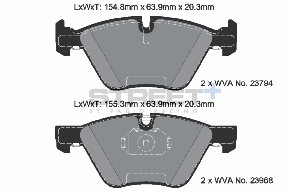 Brake Pad Set, disc brake (T8045SP2001)