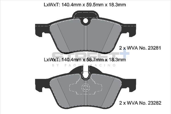 Brake Pad Set, disc brake (T8020SP2001)