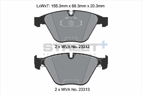 Brake Pad Set, disc brake (T8024SP2001)