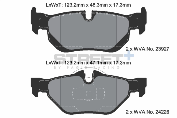 Brake Pad Set, disc brake (T8051SP2001)