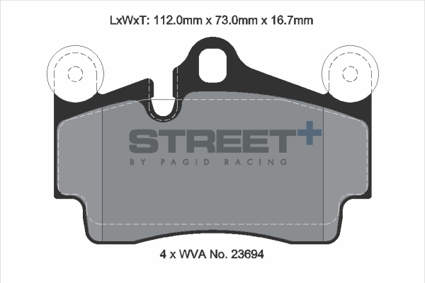 Brake Pad Set, disc brake (T8039SP2001)