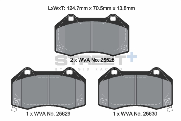 Brake Pad Set, disc brake (T8088SP2001)