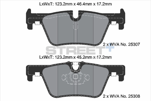 Brake Pad Set, disc brake (T8117SP2001)