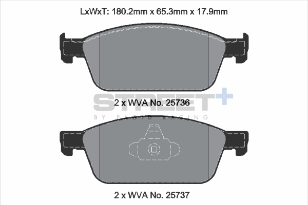 Brake Pad Set, disc brake (T8125SP2001)