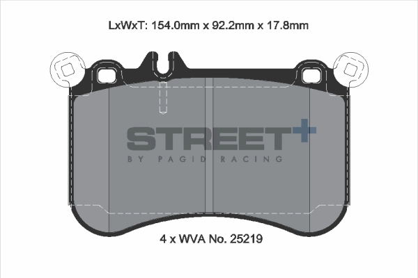 Brake Pad Set, disc brake (T8116SP2001)