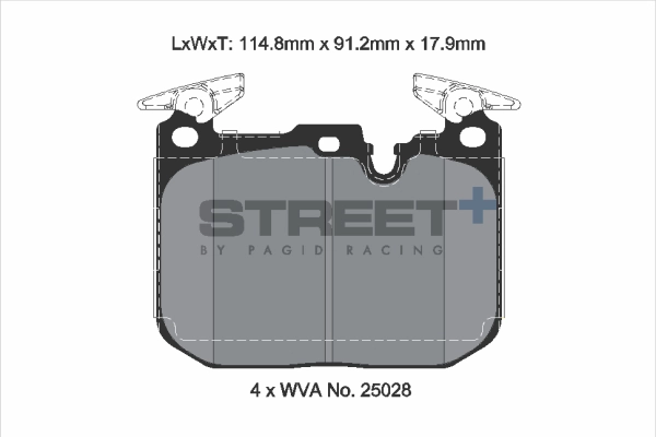 Brake Pad Set, disc brake (T8194SP2001)