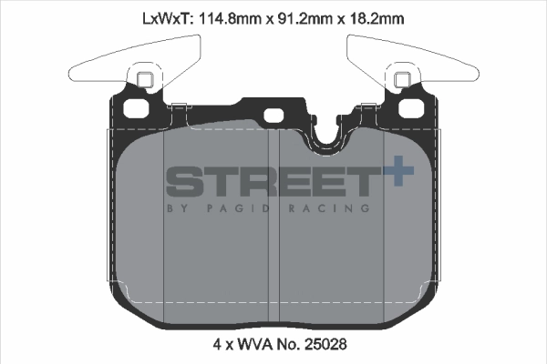 Brake Pad Set, disc brake (T8104SP2001)