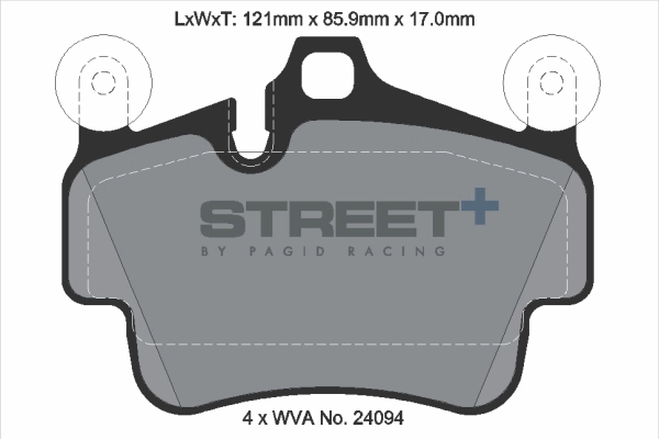 Brake Pad Set, disc brake (T8054SP2001)