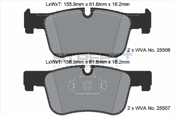 Brake Pad Set, disc brake (T8119SP2001)