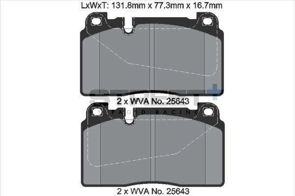 Brake Pad Set, disc brake (T8121SP2001)