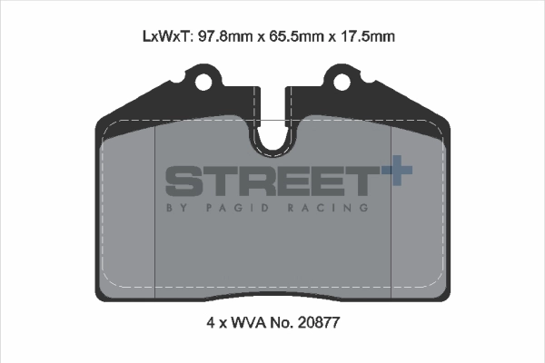 Brake Pad Set, disc brake (T8002SP2001)