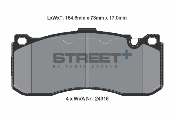 Brake Pad Set, disc brake (T8068SP2001)