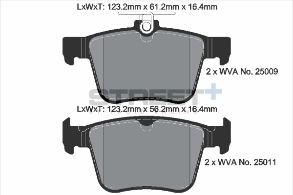 Brake Pad Set, disc brake (T8102SP2001)