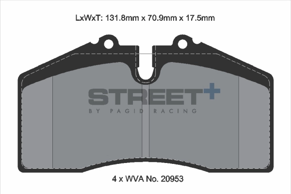 Brake Pad Set, disc brake (T8003SP2001)
