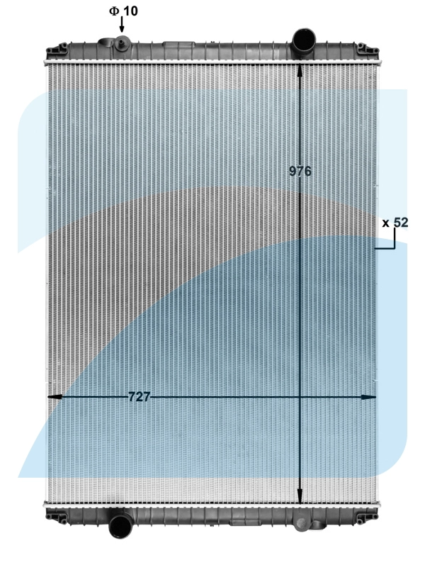Radiator, engine cooling (11041937)