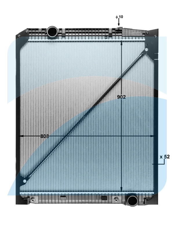 Radiator, engine cooling (10033915)