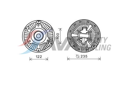 Clutch, radiator fan (61033012)