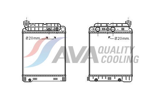 Radiator, engine cooling (10033022)