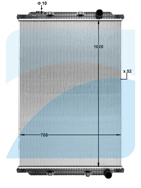 Radiator, engine cooling (11041925)