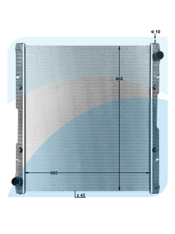 Radiator, engine cooling (11045908)