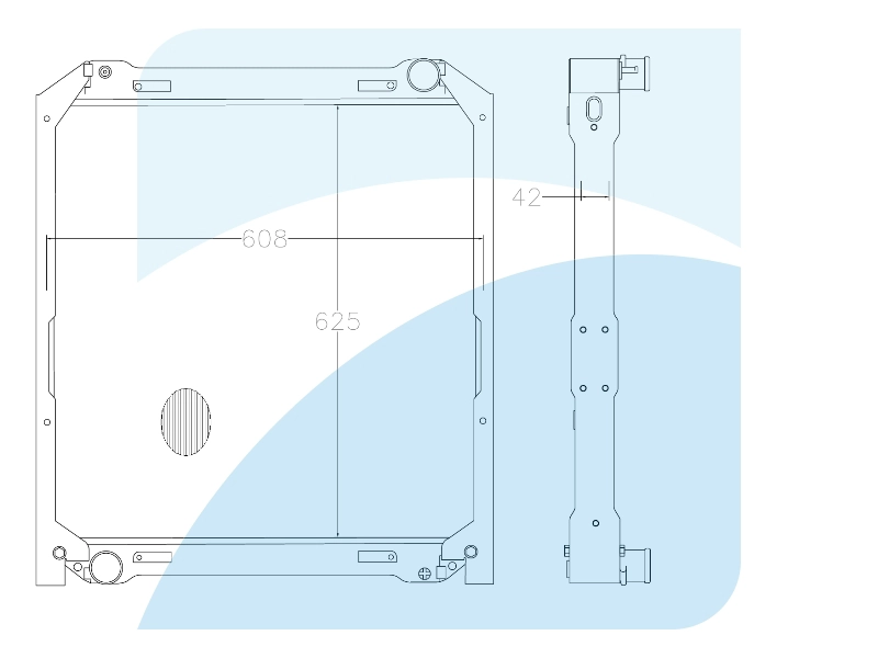 Radiator, engine cooling (10021907)
