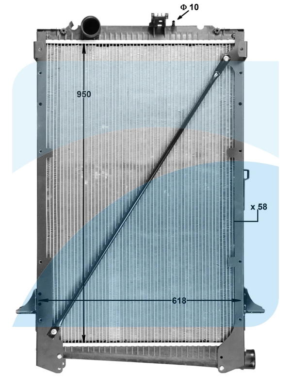 Radiator, engine cooling (10011019)