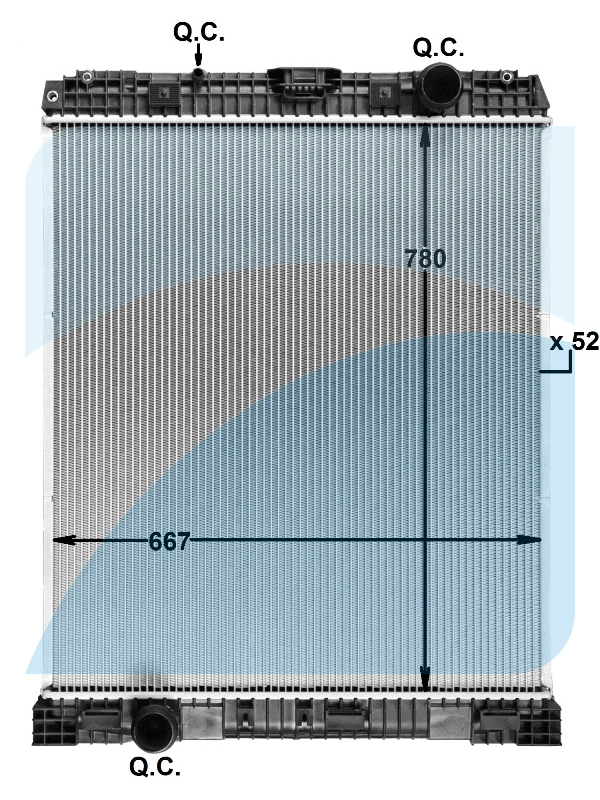 Radiator, engine cooling (10033953)