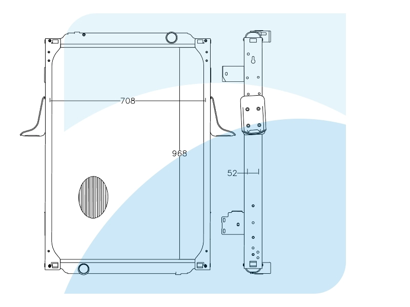Radiator, engine cooling (10041916)