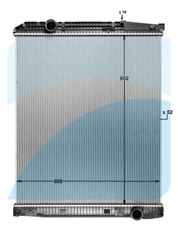 Radiator, engine cooling (11033016)